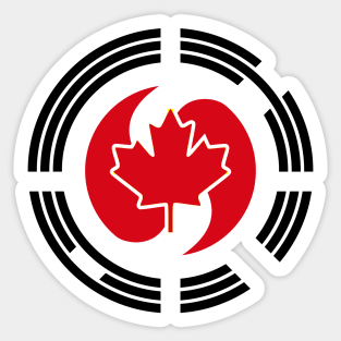 Korean Canadian Multinational Patriot Flag Series Sticker